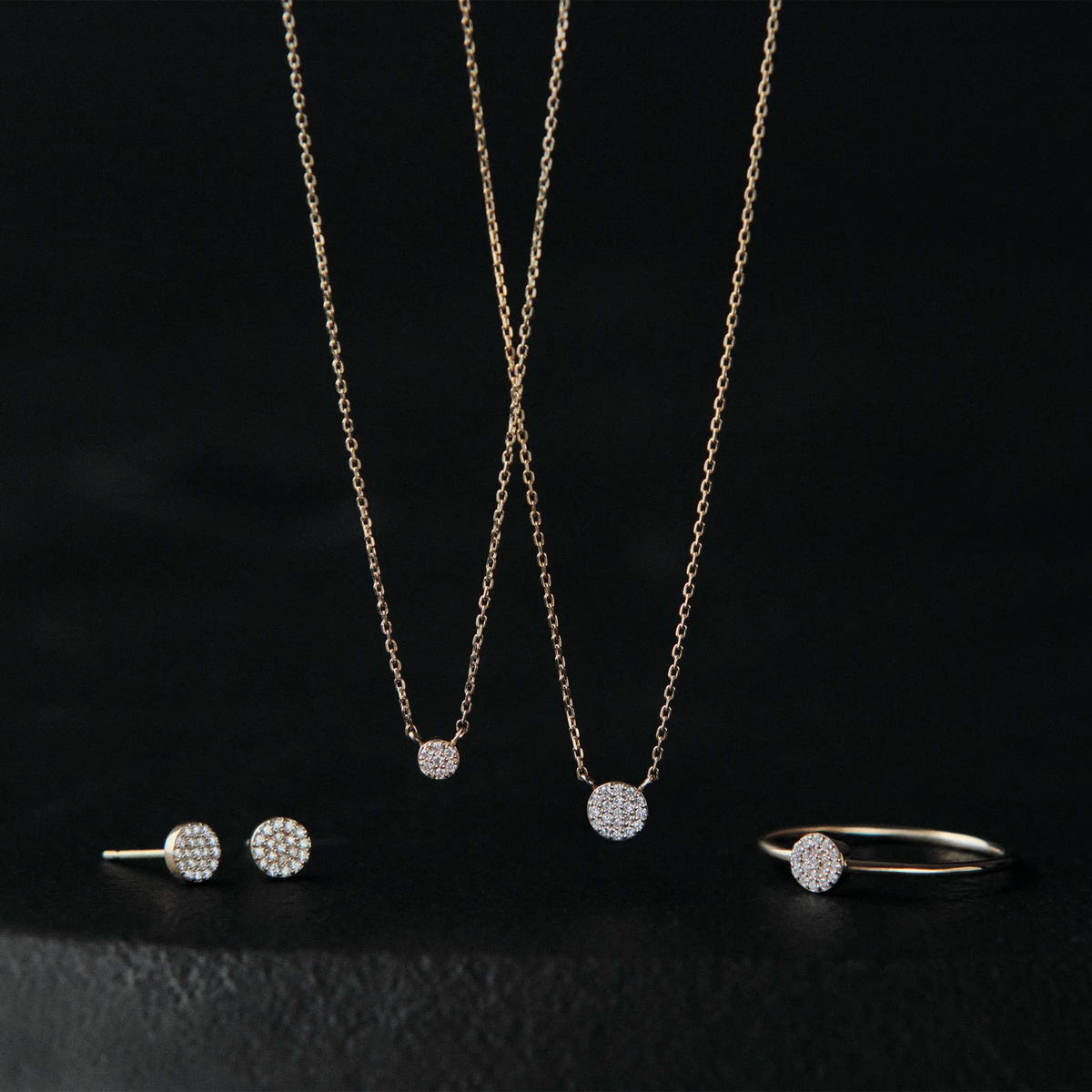 Micro Diamond Necklace_pave(0.01ct)