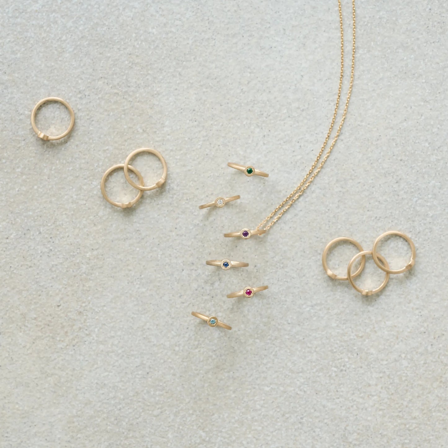 Baby Ring_matte(1石)