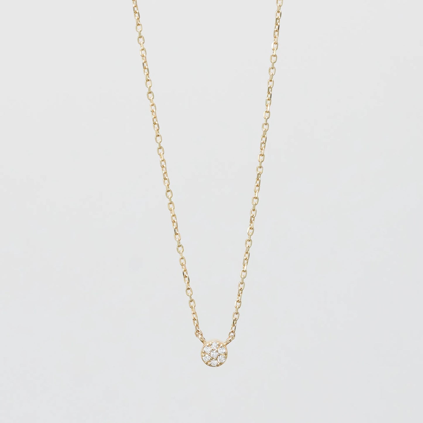 Micro Pave Diamond Necklace(0.01ct)