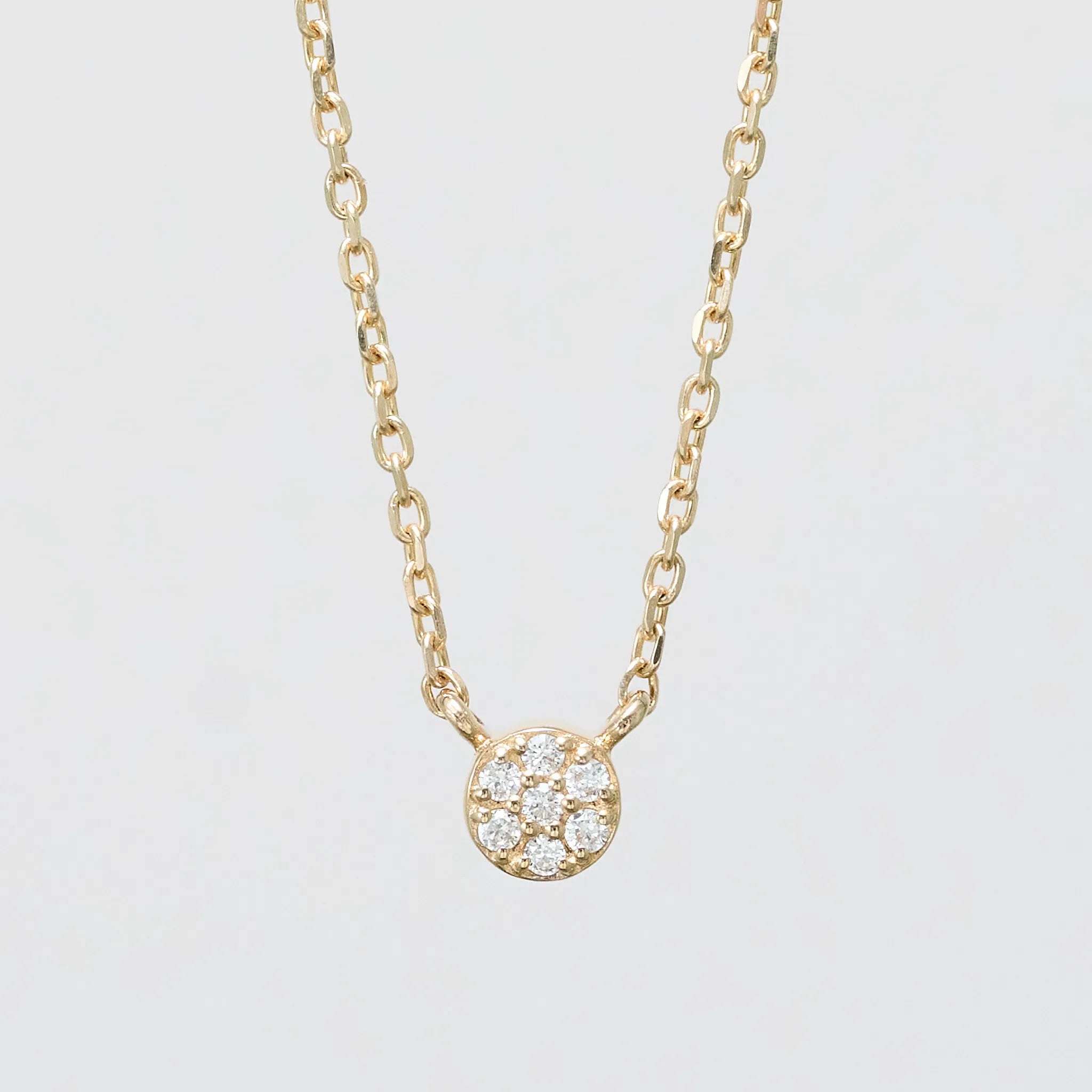 Micro Pave Diamond Necklace(0.01ct)｜K18YG｜cobaco