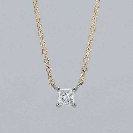 Princesscut Diamond Combi Necklace