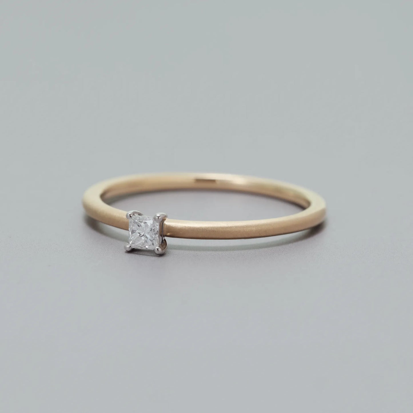 Princesscut Diamond Combi Ring