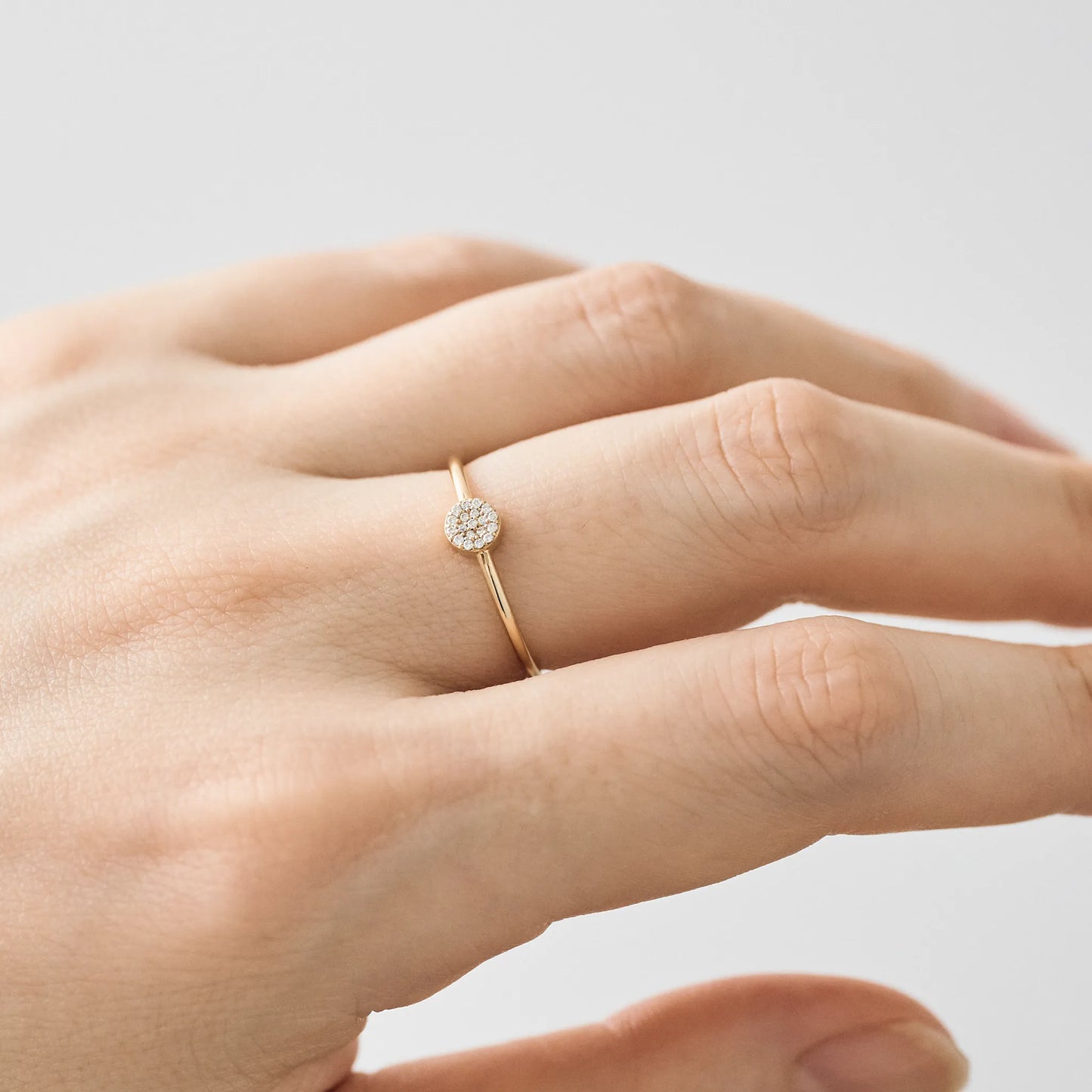 Micro Pave Diamond Ring(0.03ct)