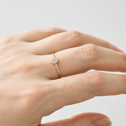 Micro Pave Diamond Ring(0.03ct)