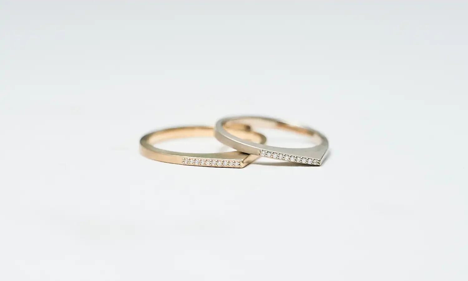 Styling Sample｜Micro Diamond Ring_asymmetry