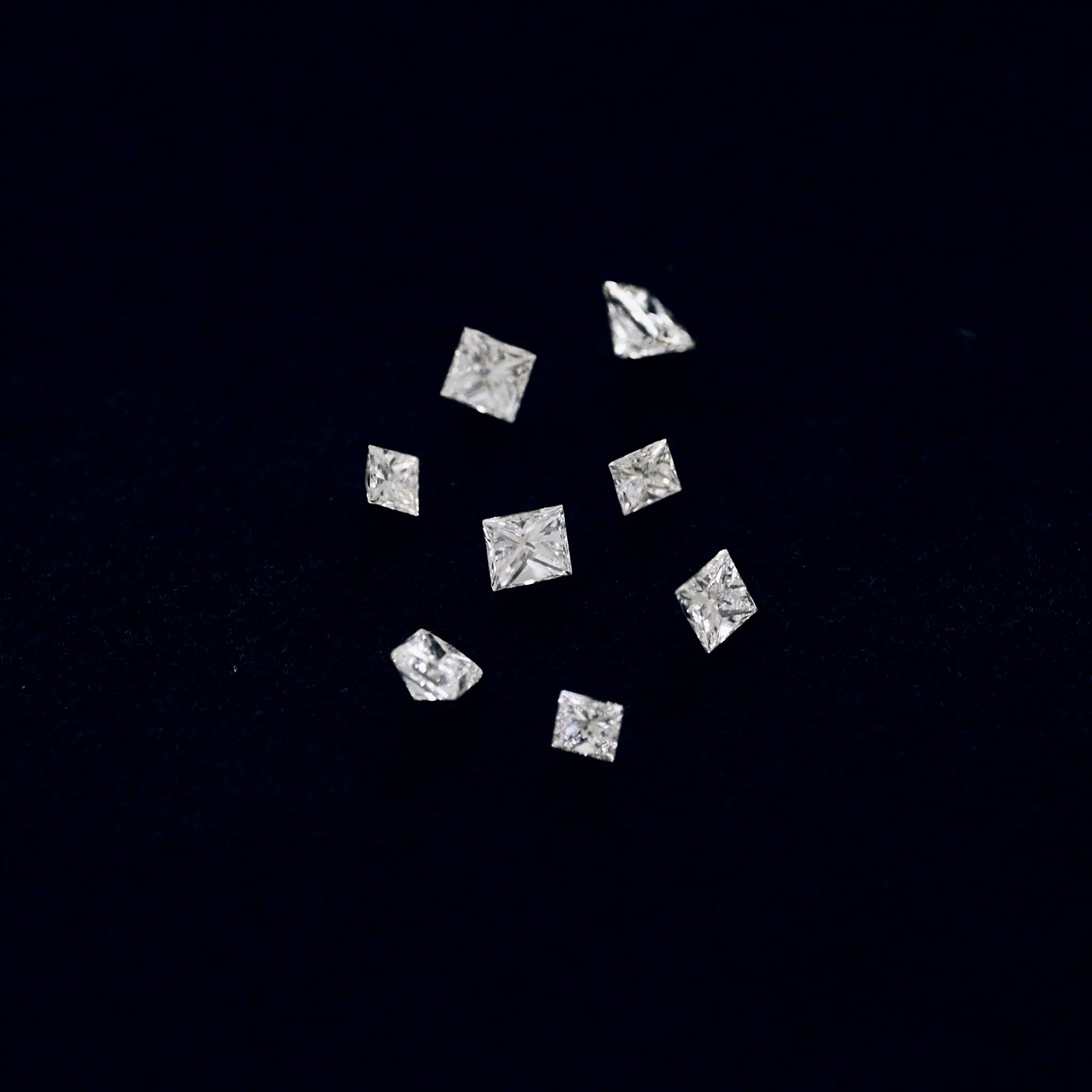 A brilliant sparkle radiates from a striking square shape