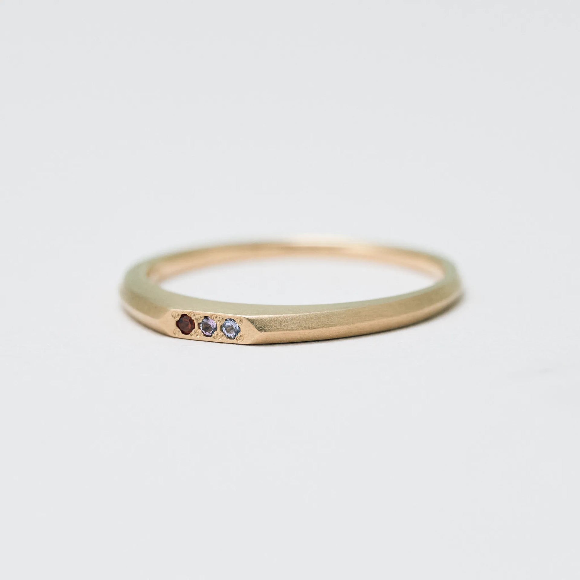 Birthstone Ring_signet(3石)|選べる誕生石リング|cobaco Birthstone Ring_signet(3石)|選べる誕生石リング|cobaco