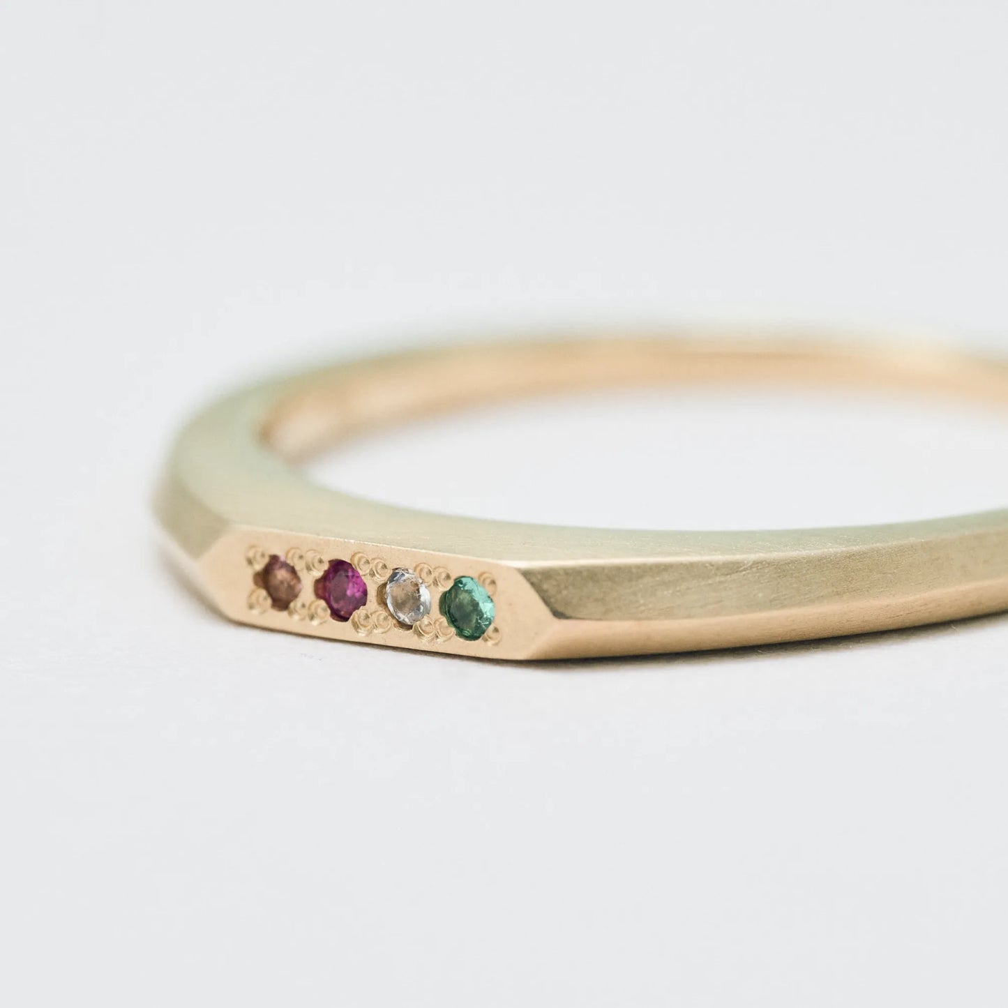 Birthstone Ring_signet(4石)|選べる誕生石リング|cobaco Birthstone Ring_signet(4石)|選べる誕生石リング|cobaco