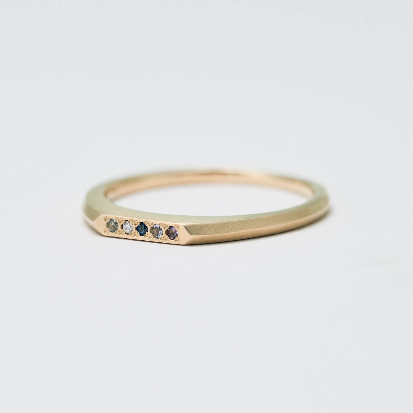 Birthstone Ring_signet(5石)|選べる誕生石リング|cobaco Birthstone Ring_signet(5石)|選べる誕生石リング|cobaco