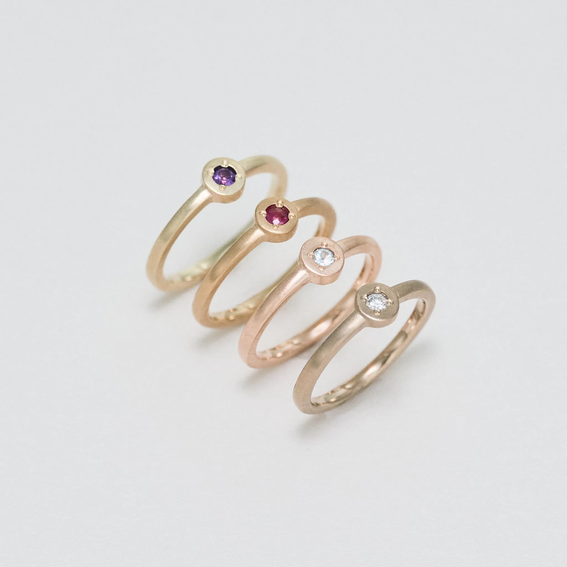 Baby Ring_matte(1石)|誕生石ベビーリング|cobaco for baby Baby Ring_matte(1石)|誕生石ベビーリング|cobaco for baby