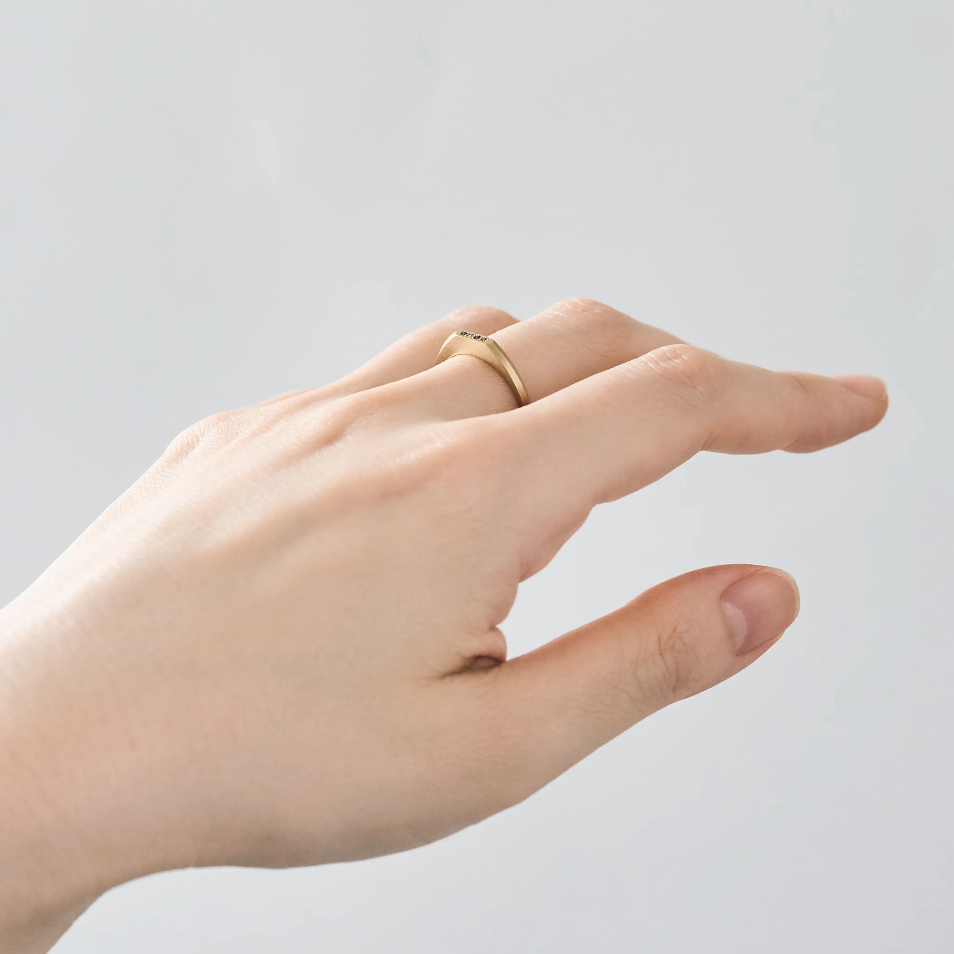 Birthstone Ring_signet(4石)|選べる誕生石リング|cobaco Birthstone Ring_signet(4石)|選べる誕生石リング|cobaco