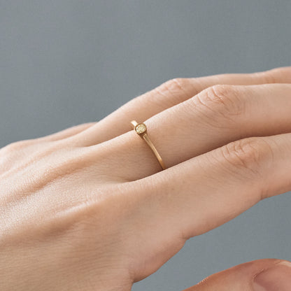 LightYellow Diamond Ring_cone