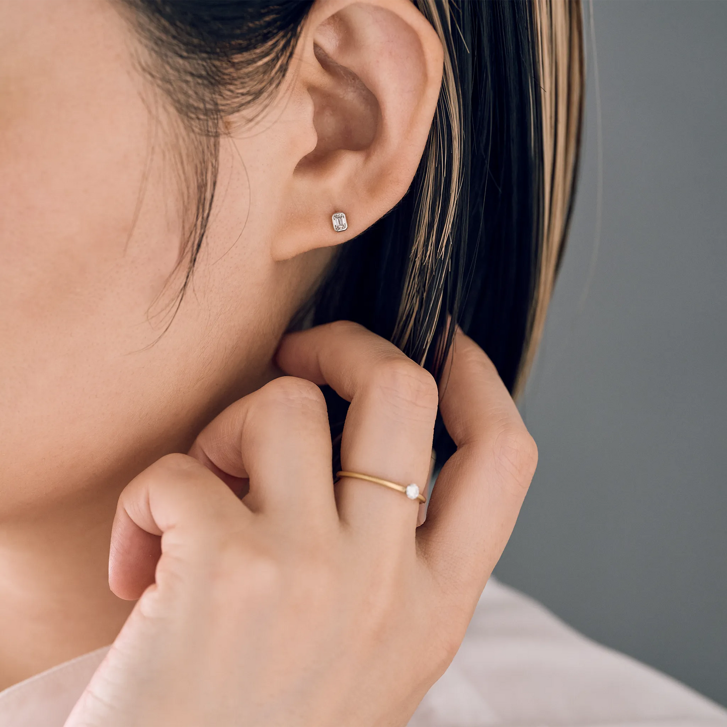 Emeraldcut Diamond Combi Pierce