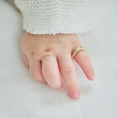 Baby Ring_matte (1 stone)