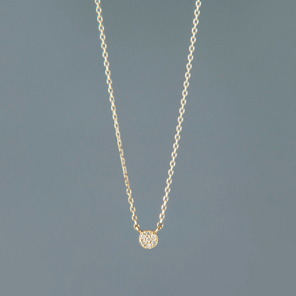 Micro Diamond Necklace_pave(0.01ct)