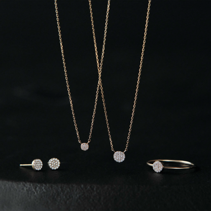 Micro Diamond Necklace_pave(0.01ct)