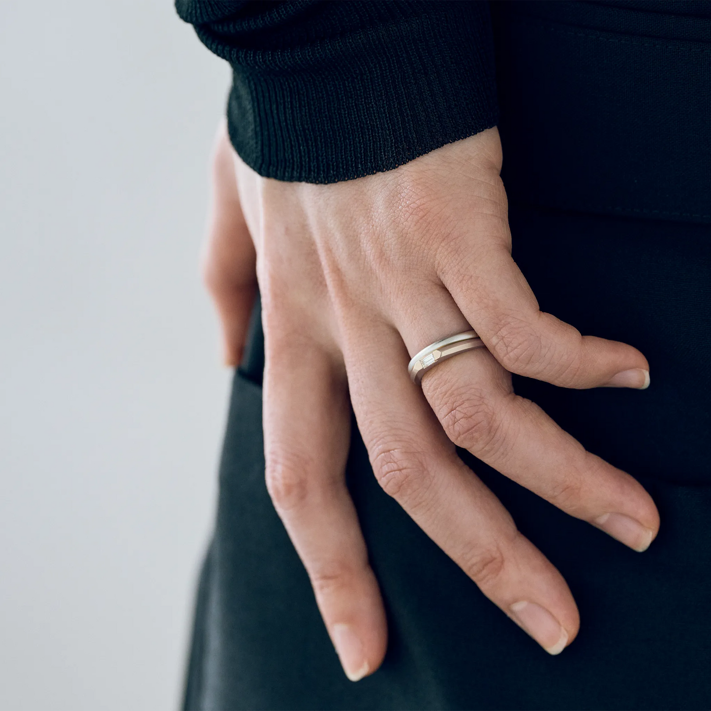 K18シャンパンゴールド着用