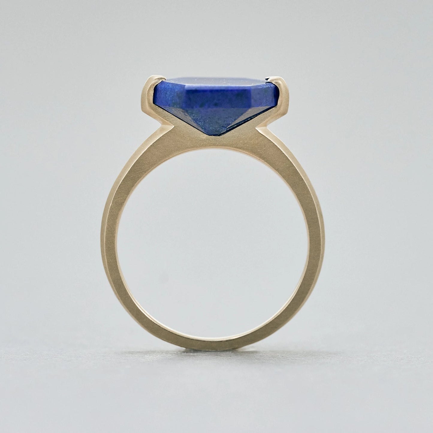 Hexagon Gemstone Ring_node(Lapis Lazuli)
