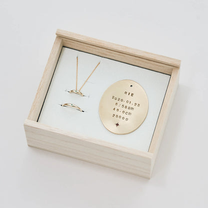 [ Packaging example ] Baby ring/chain set × mother ring