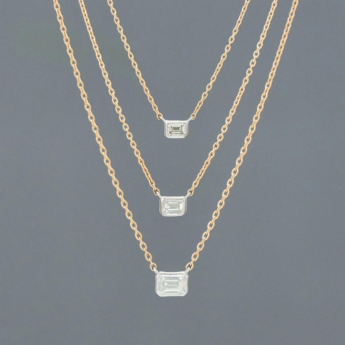 (Top to bottom) 0.09ct / 0.14ct / 0.28ct