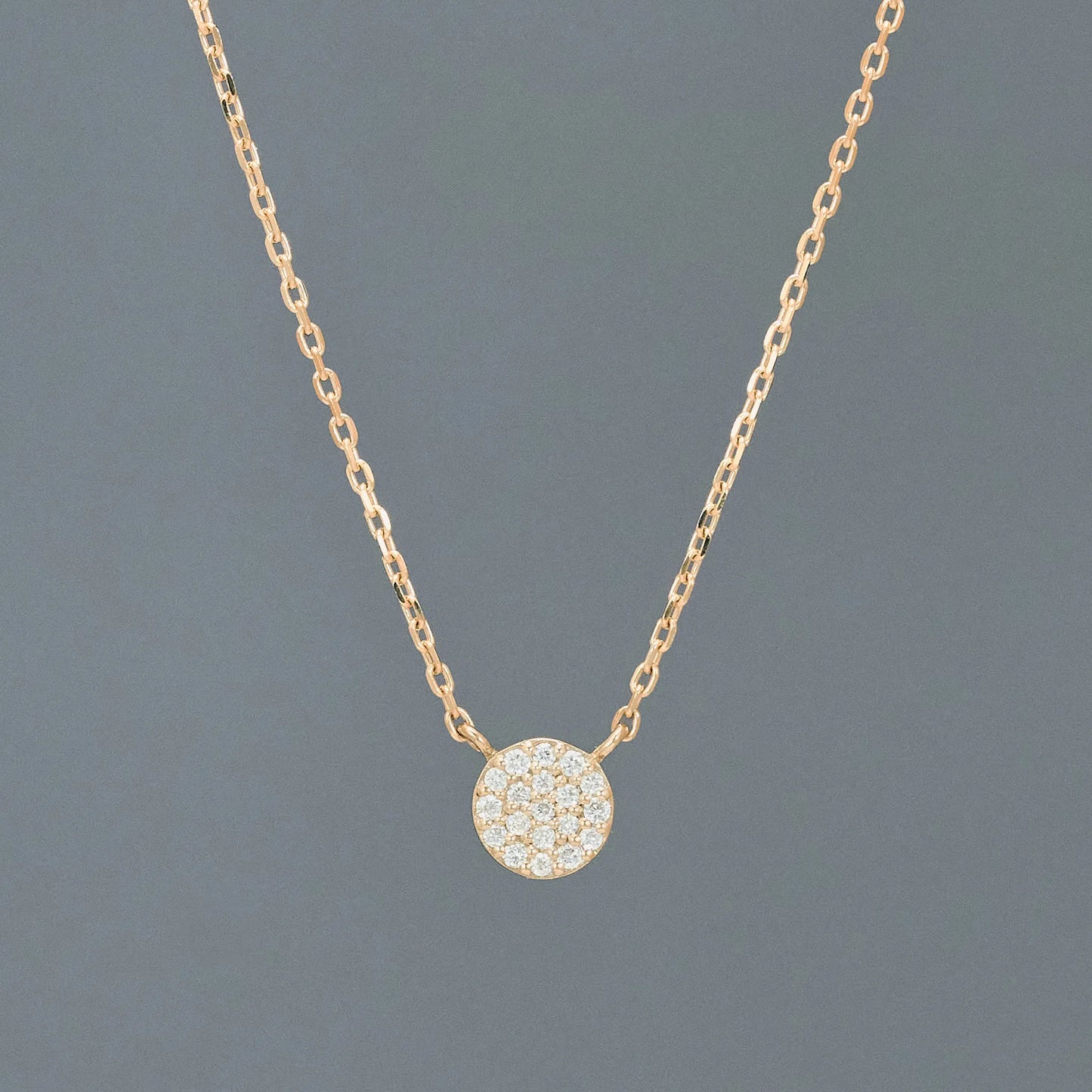 Micro Pave Diamond Necklace(0.03ct)