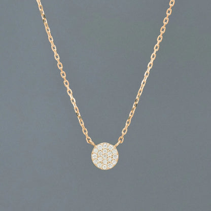 Micro Pave Diamond Necklace(0.03ct)