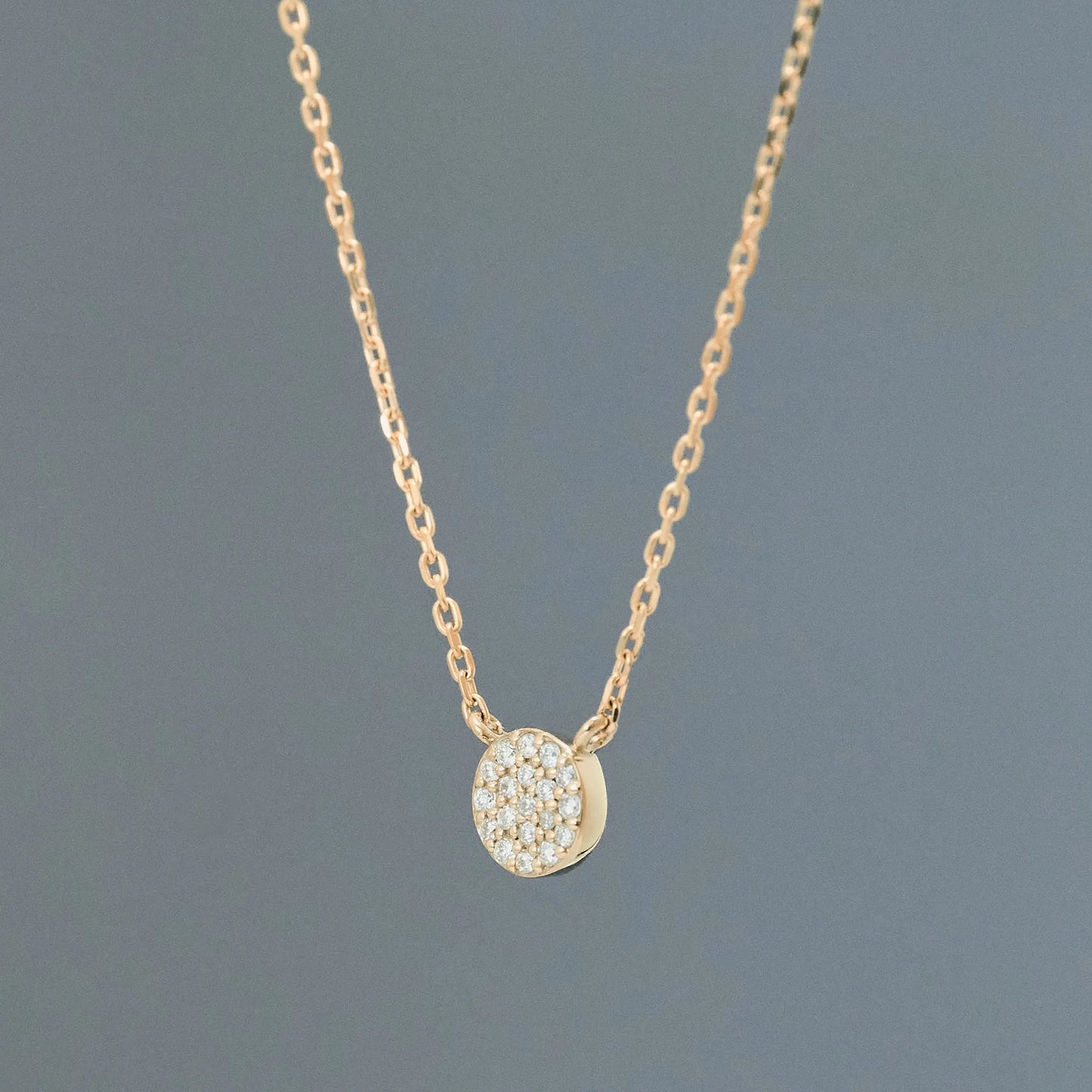 Micro Pave Diamond Necklace(0.03ct)
