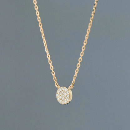 Micro Pave Diamond Necklace(0.03ct)