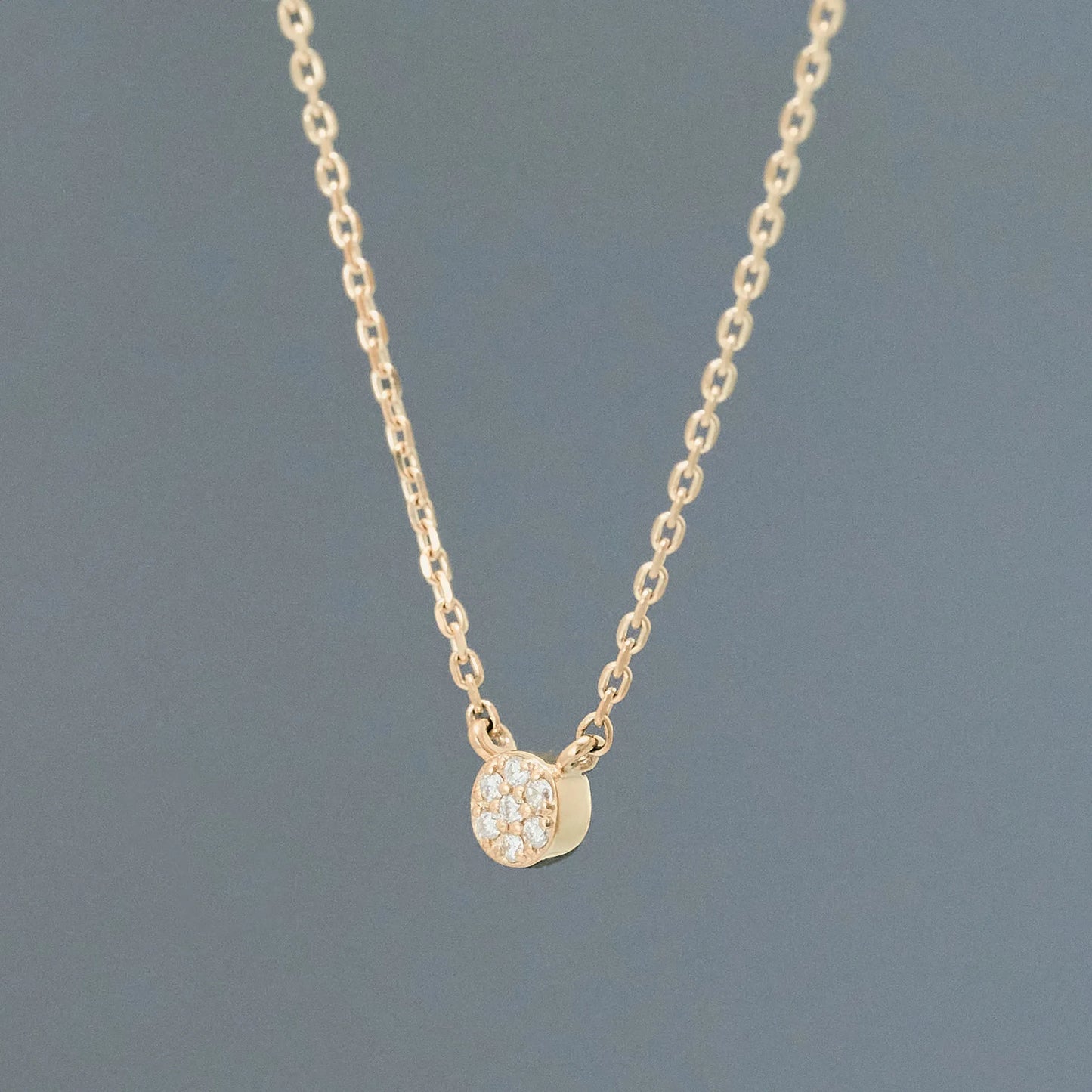 Micro Pave Diamond Necklace(0.01ct)