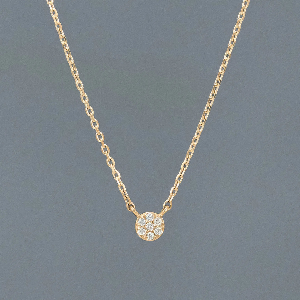 Micro Diamond Necklace_pave(0.01ct)