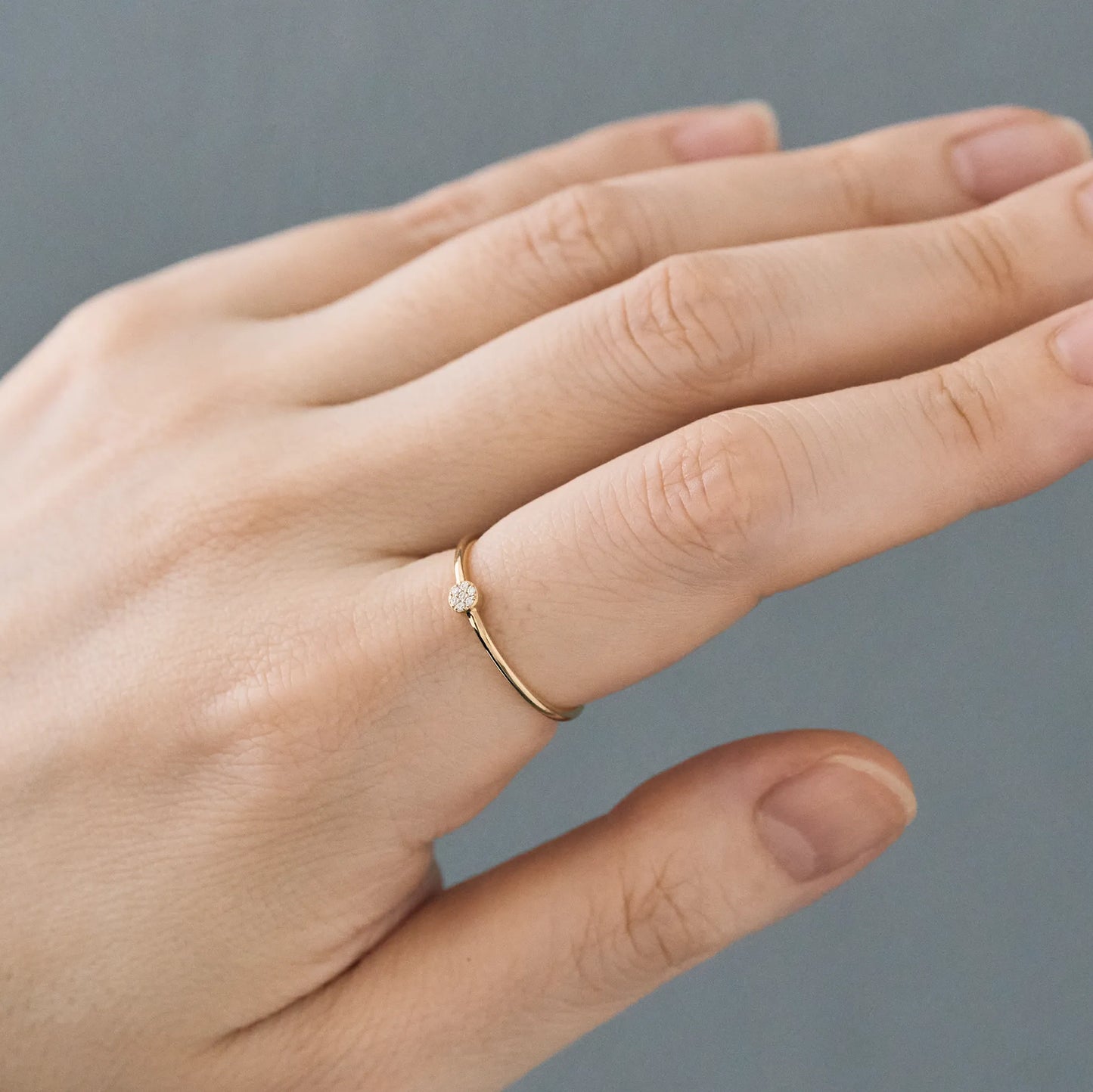 Micro Pave Diamond Ring(0.01ct)