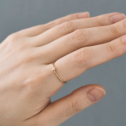 Micro Pave Diamond Ring(0.01ct)