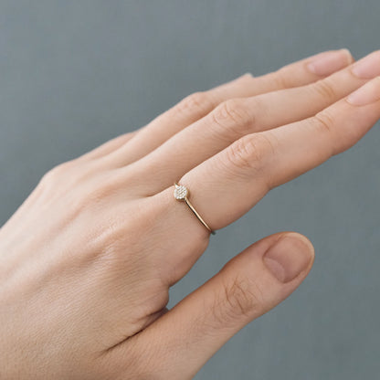 Micro Pave Diamond Ring(0.03ct)