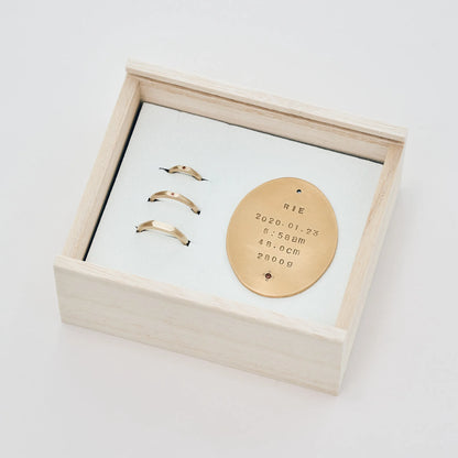 [ Packaging example ] Baby ring × 2 mother rings