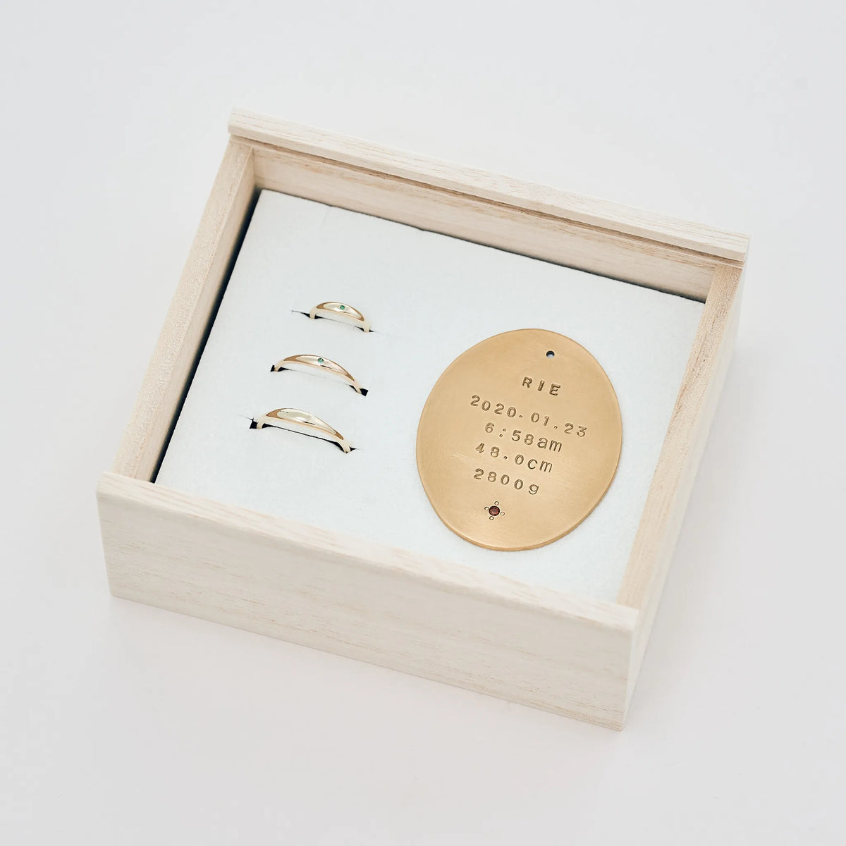 [ Packaging example ] Baby ring × 2 mother rings