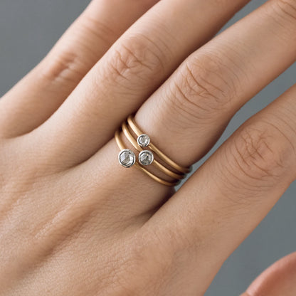 (From top) 0.04ct / 0.09ct / 0.14ct