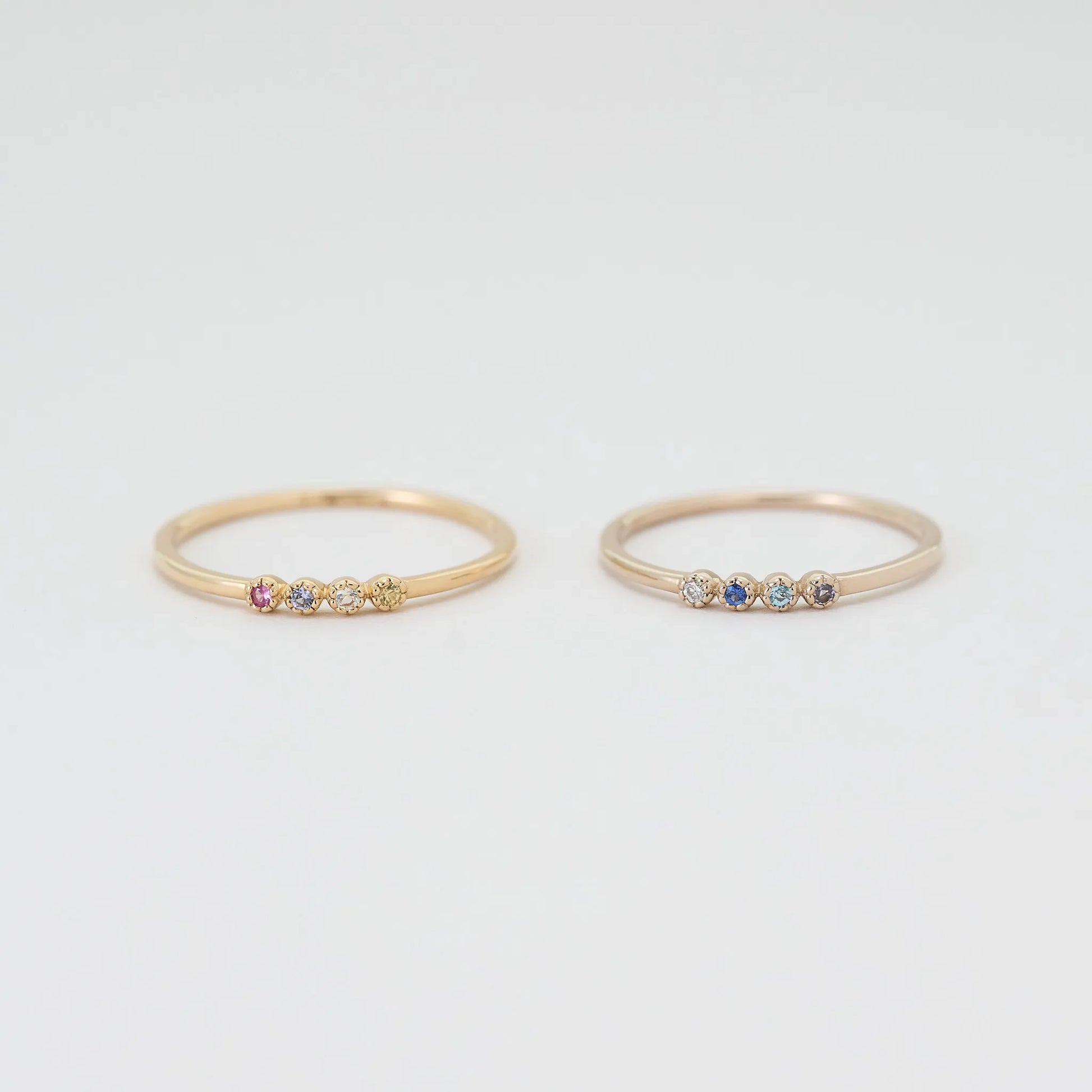 Birthstone Ring_milgrain(4石)|選べる誕生石リング|cobaco Birthstone Ring_milgrain(4石)|選べる誕生石リング|cobaco
