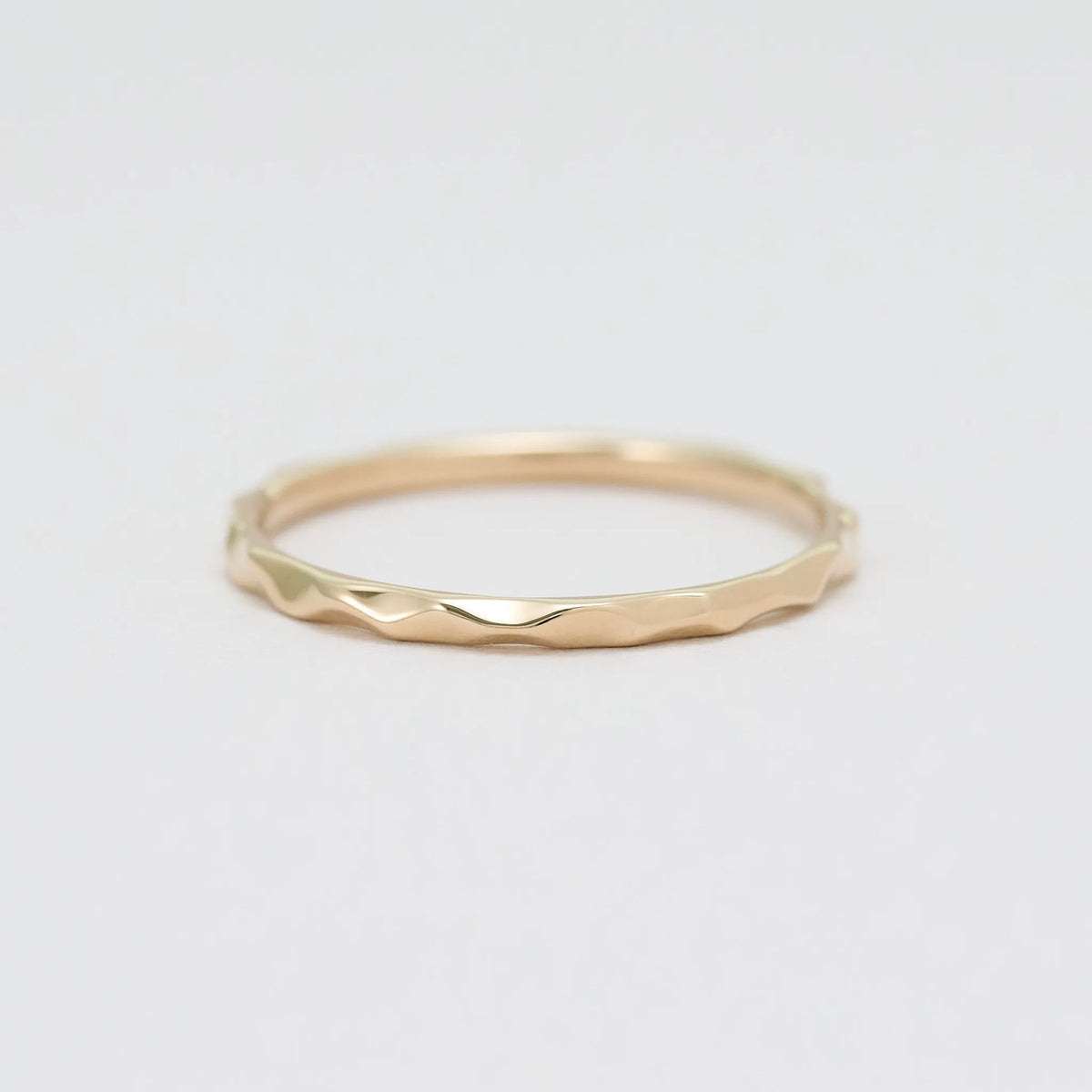 Gold Ring_tsuchime(wide)｜選べるゴールドリング｜cobaco