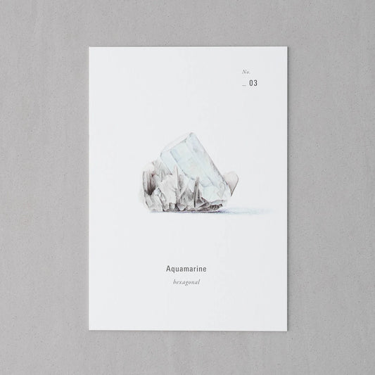 Birthstone Card(Mar. / Aquamarine)