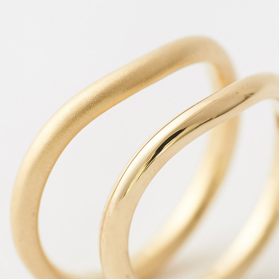 Marriage Ring_curve(wide)｜マリッジリング・結婚指輪｜cobaco BRIDAL