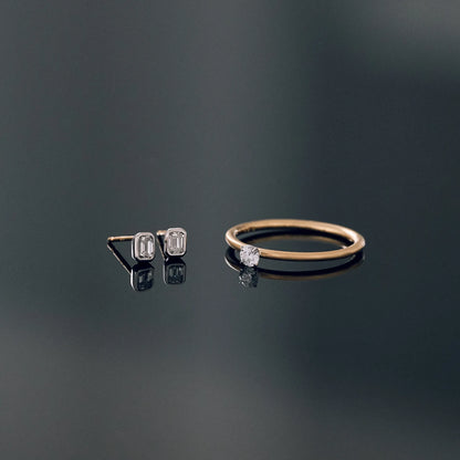 Emeraldcut Diamond Combi Pierce