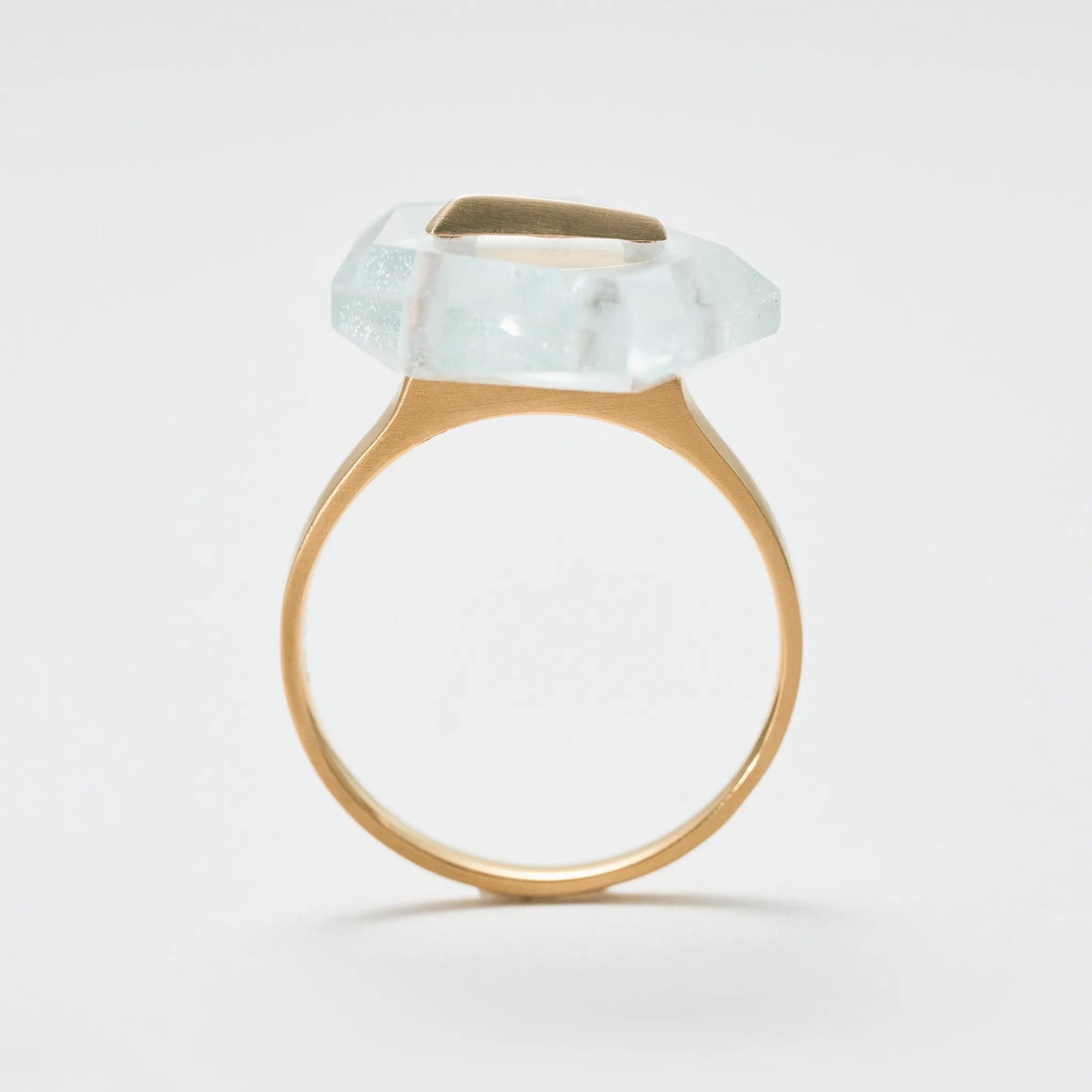 Random Faceted Stone Ring_staple (Blue Topaz)