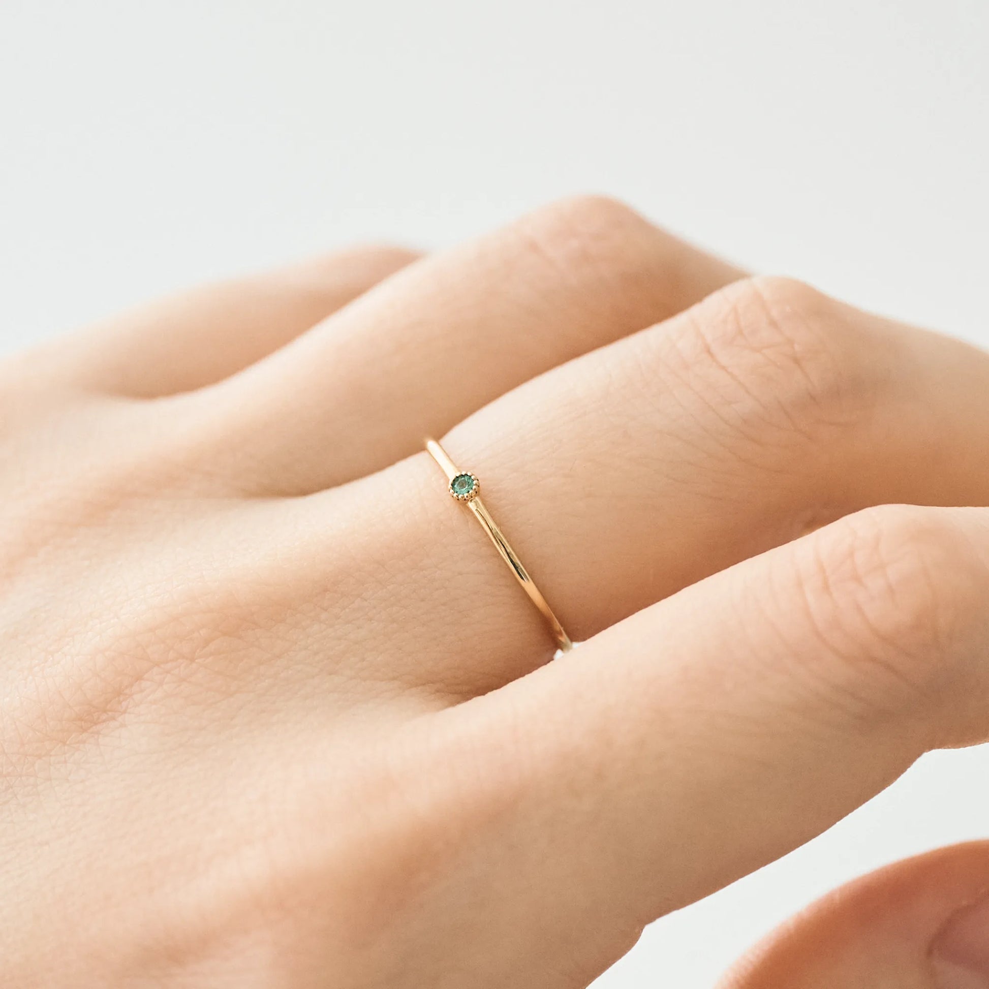 Birthstone Ring_milgrain(1石)|選べる誕生石リング|cobaco Birthstone Ring_milgrain(1石)|選べる誕生石リング|cobaco